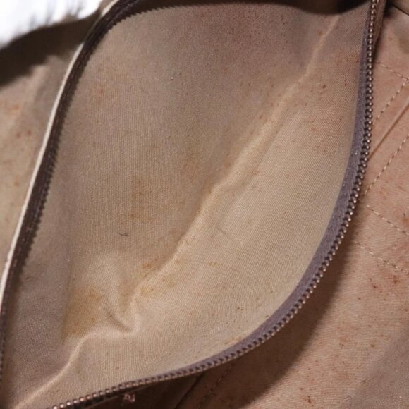 Christian Dior Trotter Canvas Hand Bag Brown Gold Auth 128326 - Picture 15 of 16